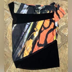 Vintage Vivienne Tam Printed Mesh Top